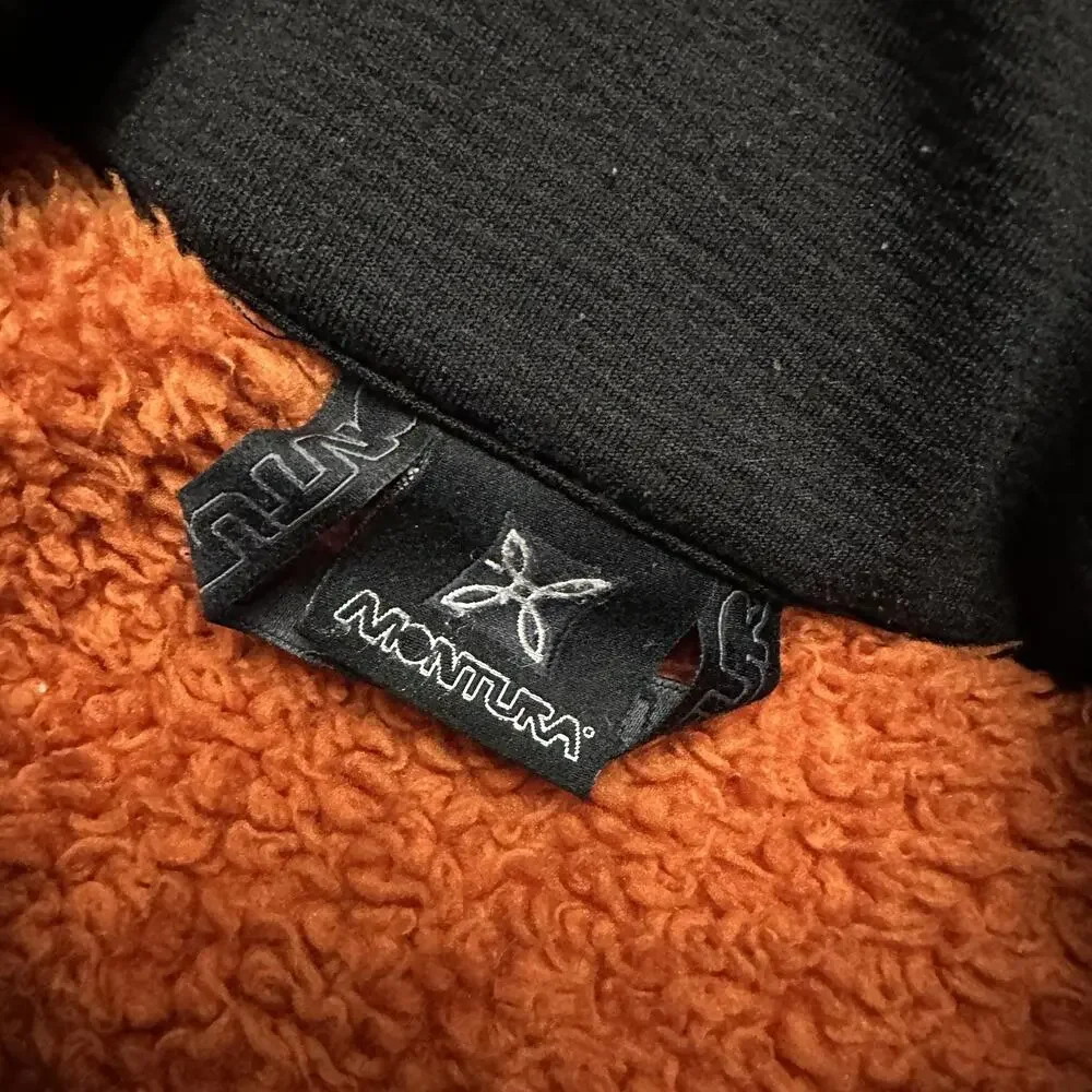 Montura Jacket Mens XL Orange Fleece Full Zip Stand Collar Hiking Outdoor - Picture 11 of 16